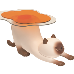 PLUM(플럼) 고양이 받침 시리즈 -샴고양이
